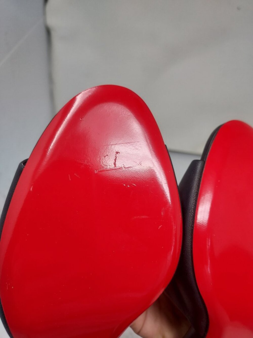 Christian Louboutin Black Jane Leather Heel Sandal - Picture 7 of 13
